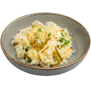 Салат з квашеної кап та огірка(на виніс)