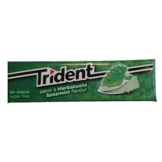 Chicles Trident Lamina Hierbabuena 13.5G.