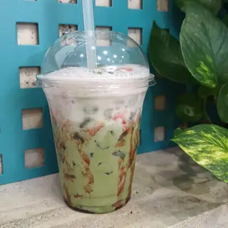 Strawberry Matcha Latte