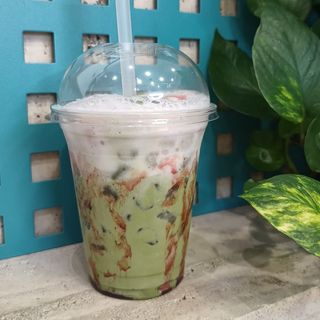 Strawberry Matcha Latte