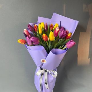  Букет из 21 тюльпанов микс