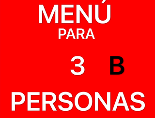 B (Para 3 Personas)