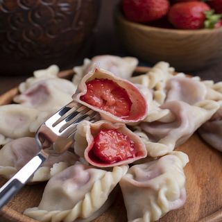 Pierogi z truskawkami