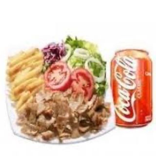 MENÚ DONER KEBAB EN PLATO 