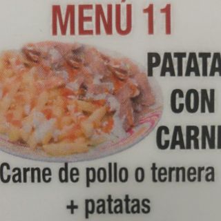 Menú 11 Patatas Con Carne