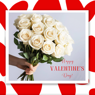 თეთრი ვარდები (30 ცალი)