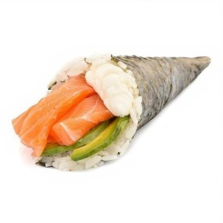 69. Temaki Salmón Con Aguacate (1 Pza.)