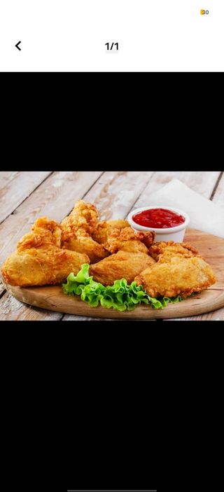 12 Ali di pollo 4 pezzi ali di pollo fritto