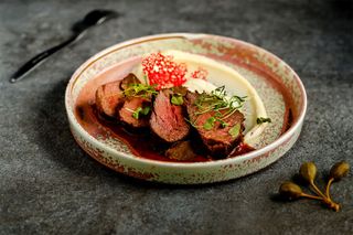 Mușchi de vită cu cremă de trufe 