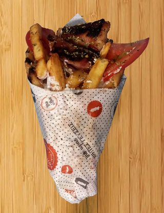 PITA SOUVLAKI POLLO E PANCETTA