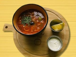 Солянка з копченостями (350/30g)