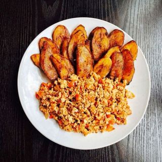 Fried Plantain & Eggs