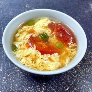 Tomato, seaweed Egg Soup