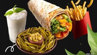 Veggie wrap menu