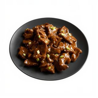 Carne vegetal con salsa de ajo y sésamo