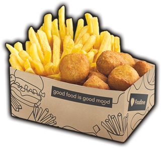 Zestaw kuleczki warzywne z surówką