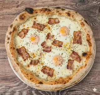 Pizza Caprichosa.(sin tomate)