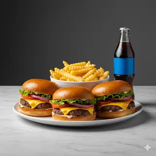 Menú 3 Hamburguesas