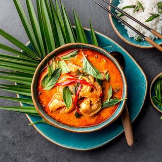 Crevette En Curry Rouge