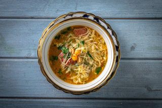 Суп лапша с бараниной