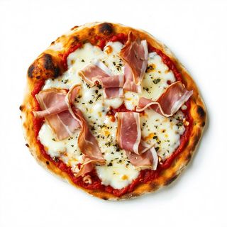 Pizza provola e speck