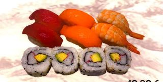B2.California Roll (10U.) Y Nigiri Variado
