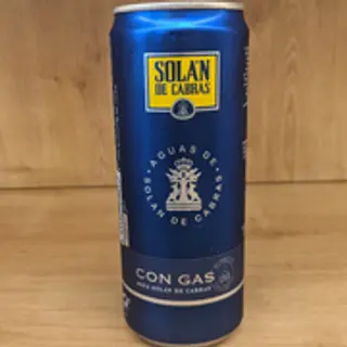 Agua Con Gas Solan De Cabras Lata 330 Ml.