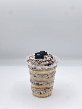 Tarta de oreo en vaso