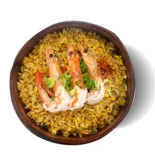 Riso speziato con gamberoni