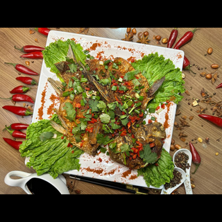 Рыба жареная острая 