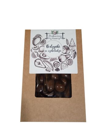 KARTONIK KRAFT 300G - RODZYNKI W CZEKOLADZIE