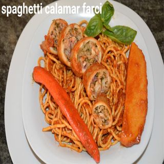 Spaghetti Calamar Farci