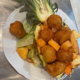 Cerdo Agridulce Con Piña Natural