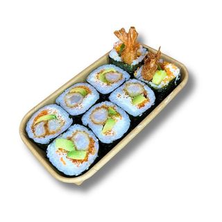 FUTOMAKI  DE LANGOSTINO TEMPURA
