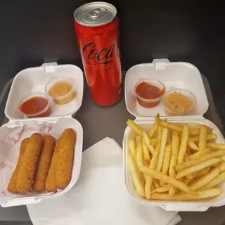 Mozzarella sticks menù