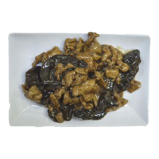 Porc cu ciuperci negre