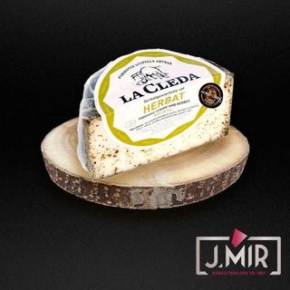 Queso Tierno Con Hierbas De oveja Bajo En Sal La Cleda (250 G.)