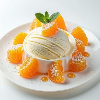 Gelato ripieno mandarino