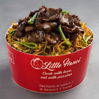 BUN XAO BO - Rice noodles prăjiți cu vită