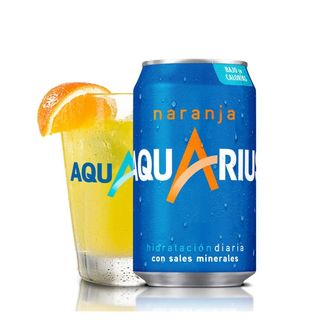 Aquarius Naranja lata 330ml.