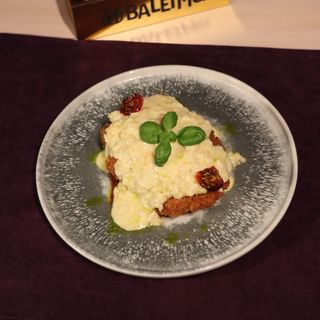 Куриный шницель с булгуром