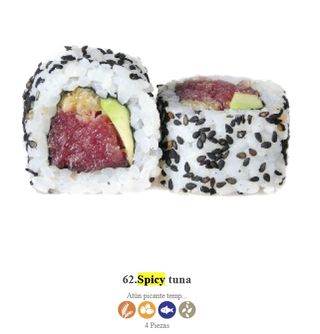 Uramaki Spicy Tuna Atún (4 Pzs.)