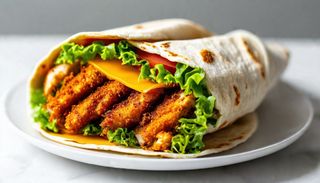 Chicken tikka roll