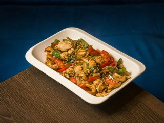 Chicken With Basil Leaves