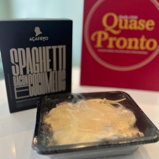 Esparguete Bacon e Cogumelos