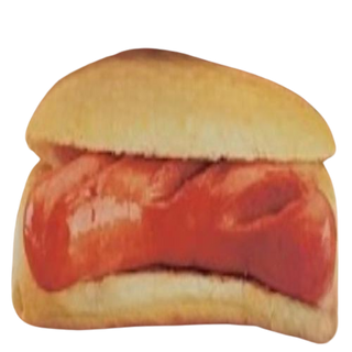 cervela, patata y bebida