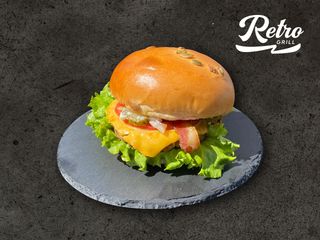 Meniu Burger vita-porc