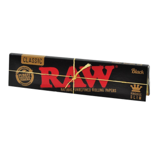 Bibułki Raw Black King Size Slim