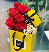 Chocolat Patchi Avec Fleurs Rouges