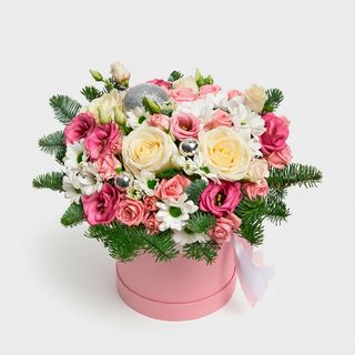 Квіти в коробці"Магія новорічної ночі"